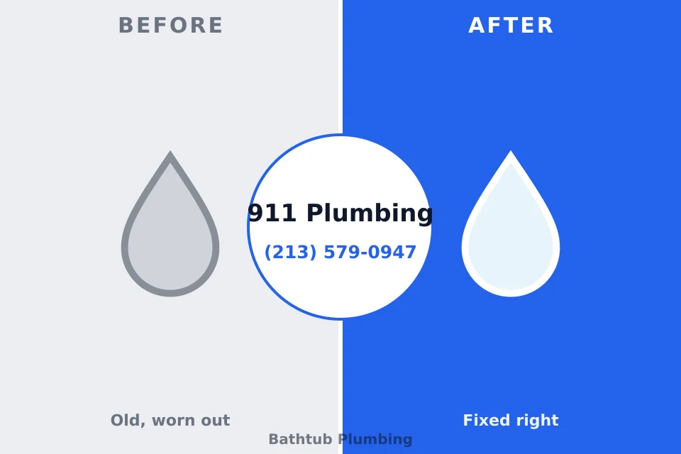 Before and after: plumbing repair Egypt, PA